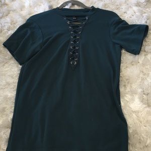 Forever21 cotton lace up